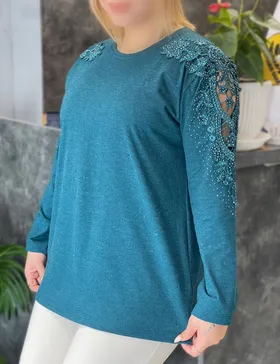بلوز گیپور ملکه کد : B002
