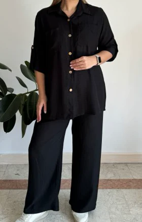 ست مانتو شلوار پنبه