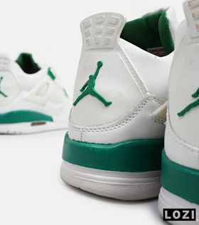 کتانی ساق‌دار مردانه سفید سبز Nike air jordan 4
