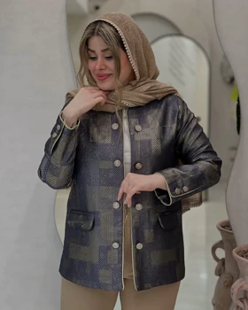 کت ژاکارد تاجلی