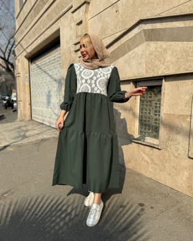 پیراهن زنانه بلند مدل دوچین کد 2843