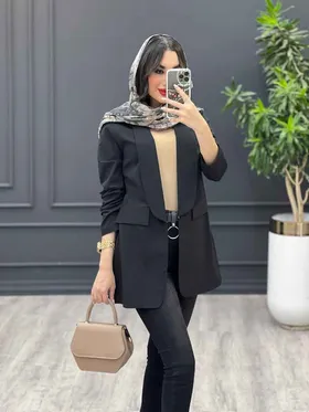 مانتو یقه آرشال جیب نما