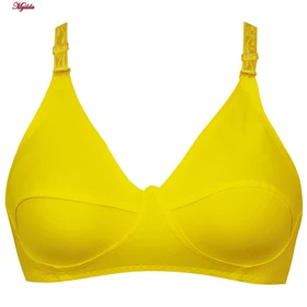 سوتین زنانه نخی زرد کد 3472-Y