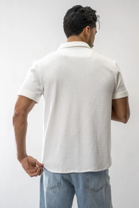 پیراهن آستین کوتاه یقه انگلیسی مردانه