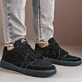نایک ایر جردن 1 بدون ساق تراویس اسکات مشکی (Nike Air Jordan 1 Low Travis Scott )