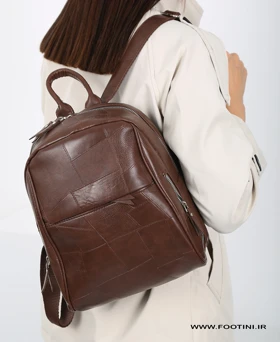 کوله پشتی زنانه چرم جلو زیپ 225 AM