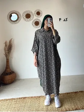 پیراهن نخی هیلدا