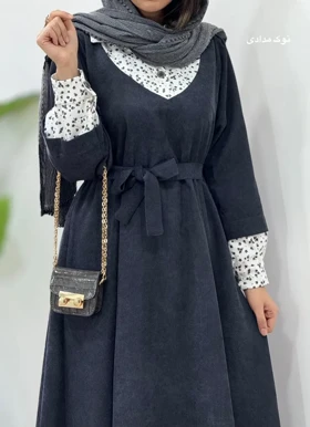 پیراهن مانتویی پاییزه نورین 3