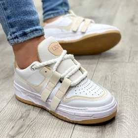 کفش اسپرت مردانه مدل LXN رنگ سفید کرم