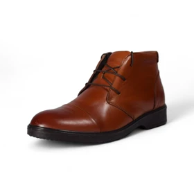 کفش مردانه چرمیران عسلی شبرو BM1036 برت