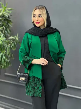 مانتو مازراتی آستین طرح دار