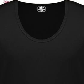 زیرپوش مردانه رنگ مشکی برهان تن پوش مدل 01-02 بسته 2 عددی