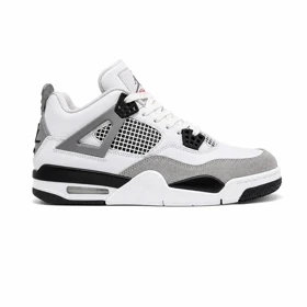 کفش و کتانی مردانه ساق‌دار مدل جردن NIKE AIR JORDAN 4 رنگ سفید مشکی کد 2727