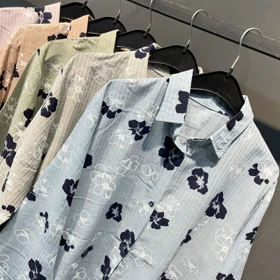 مانتو زنانه لینن دیپلمات گل‌دار