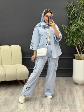 ست مانتو و شلوار فریال