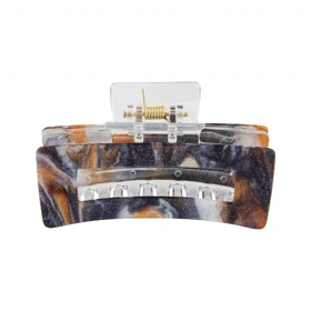 کلیپس دخترانه طرح مستطیل ابر و بادی دو رنگ