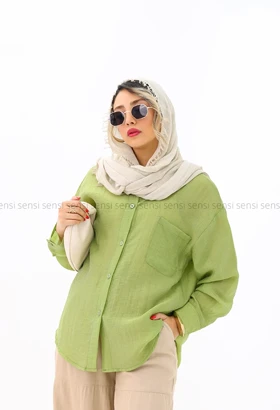 شومیز شیشه ای تک جیب