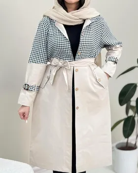 مانتو پاییزه کمردار