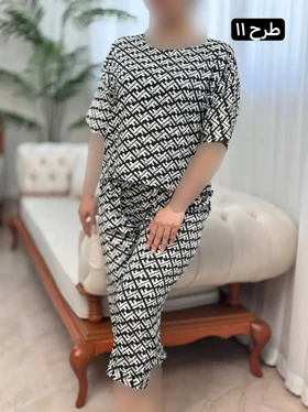 تیشرت شلوارک نخی 3143