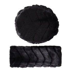 کلاه و شال گردن پشمی روسی (مشکی)