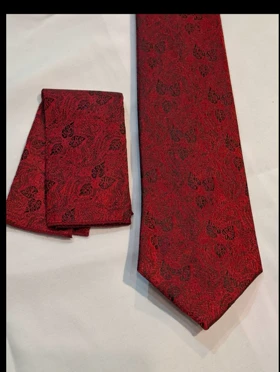 کروات طرحدار با دستمال( پوشت)