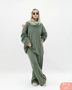 ست تونیک و شلوار بافت 4207