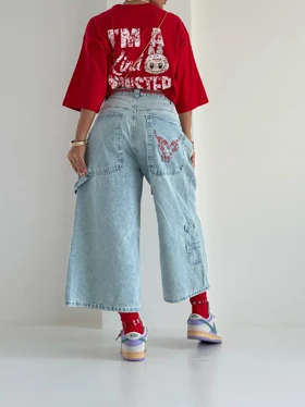 شلوار جین برمودا CAMO