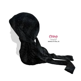 دورگ مخمل مشکی نگین‌دار زنانه دخترانه