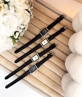 ساعت چرمی صفحه مستطیل زنانه 889