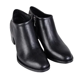 کفش چرم زنانه بغل زیپ