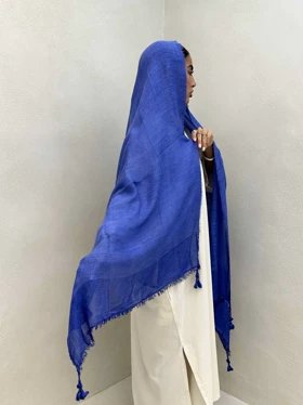 شال کنفی منگوله‌دار