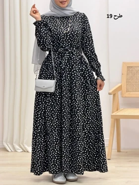 3357-پیراهن بلند پاریس