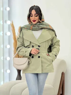 بارانی چهاردکمه صدف