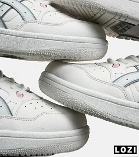 کفش کتانی مردانه سفید آبی ASICS TIGER RUNNER II