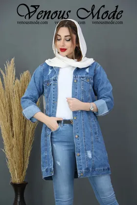 کت جین آبی دریایی DEFACTO