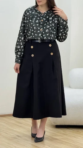 ست شومیز و دامن گلنار