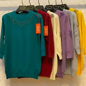 بلوز بافت گپ ترک مجلسی کار شده