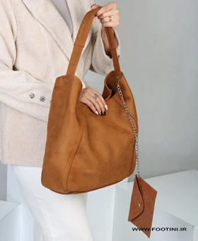 کیف زنانه جیر دوشی آویز 195 AM (عسلی)