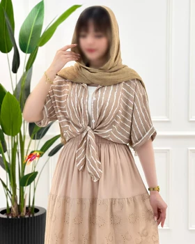 شومیز گره‌ای تک خامه دوزی