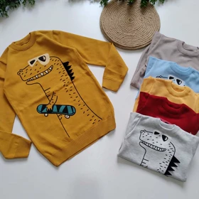 بلوزبافت بچه گانه طرح تمساح