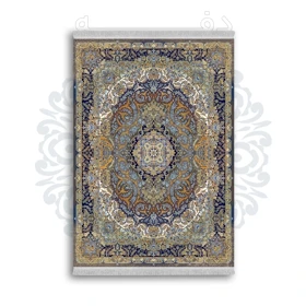 *جدید* فرشینه از جنس پارچه شانل مخمل ترک طرح فانتزی برند دفه کد 875