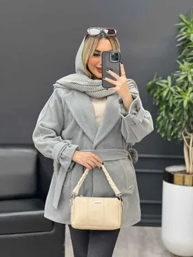 پالتو یقه انگلیسی آستین پاگن