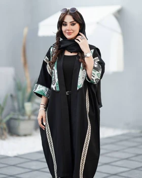 مانتو عبایی مدل اطلس کد 2873