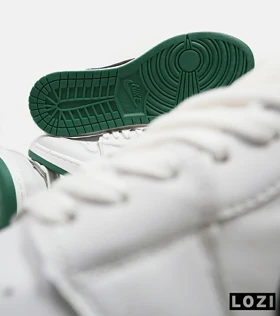 کفش کتانی مردانه سفید مشکی سبز NIKE SB dunk Low Pro