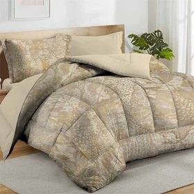 سرویس روتختی مخمل شانل طلاکوب پوست ماری مدل EO