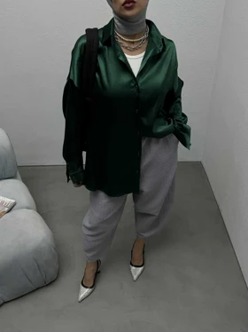 شومیز ساتن ساده