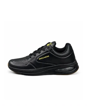 کفش کتانی رانینگ مردانه اسکیچرز زیره کپسولی مشکی SKECHERS