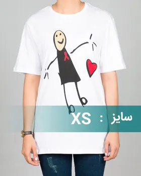 تیشرت طرح دار نخی زنانه