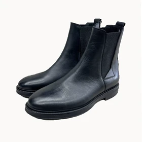 نیم بوت چرم بغل کش ZARA