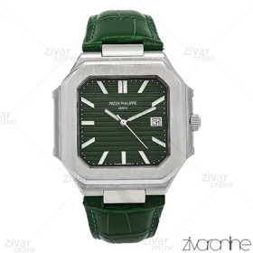 ساعت پتک فیلیپ کوبیتوس مردانه بند چرمی سبز 106929